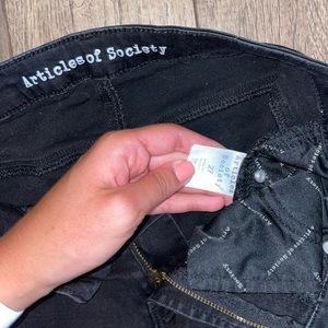Articles of society black skinny jeans size 27